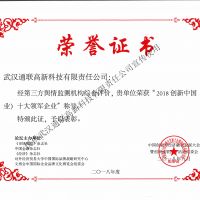 “2018創新中國(行業)十大領軍企業”花落通聯高新